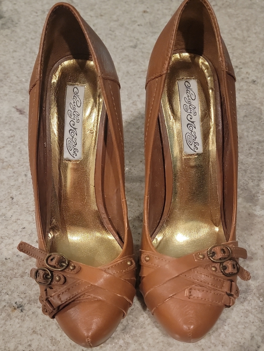 Naughty Monkey Tan High Heel Pumps - Picture 2 of 5